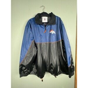 Denver Broncos Nylon Shell NFL Full Zip Jacket Men’s Size XXL‎